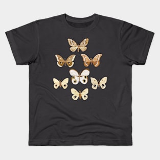 Pale Moths Kids T-Shirt